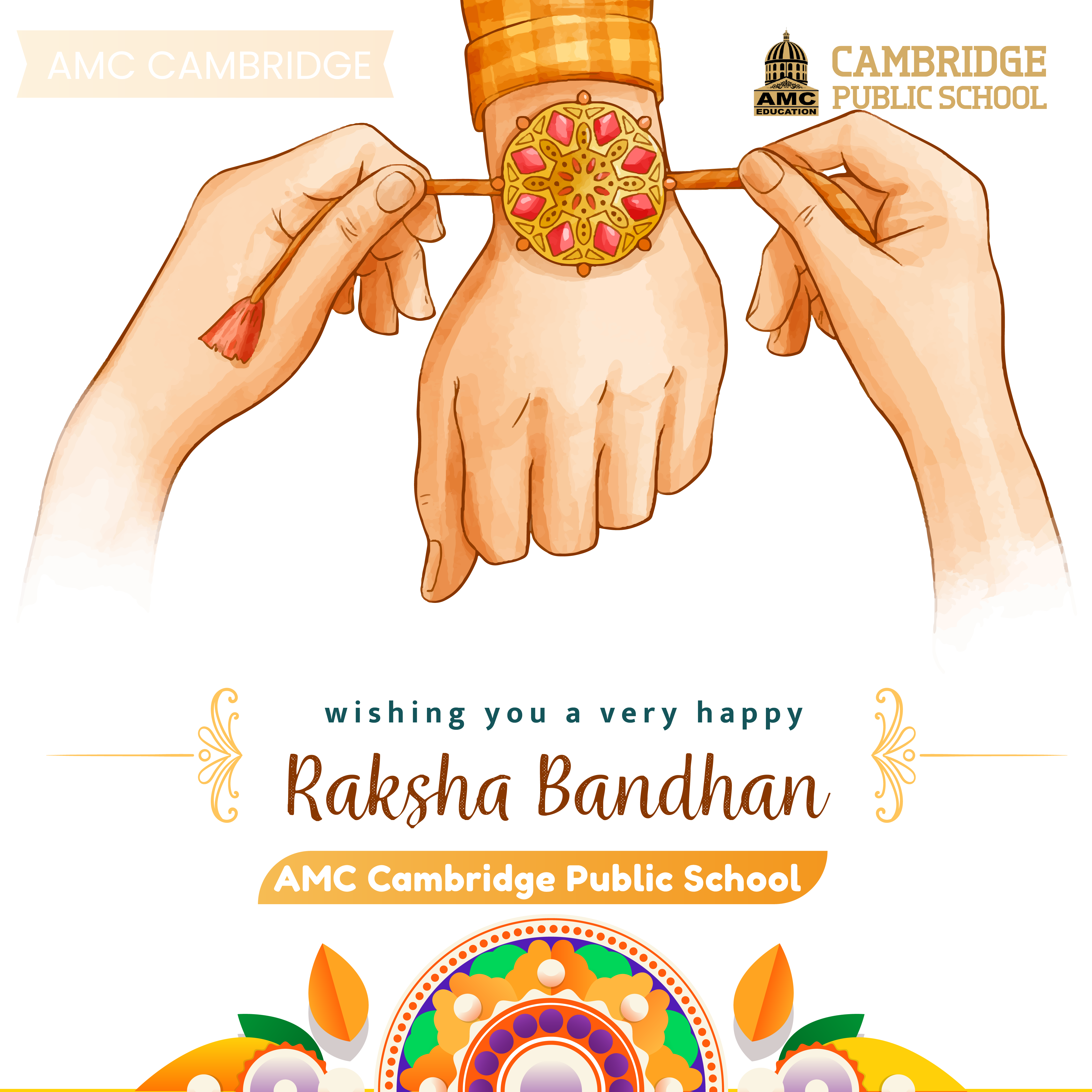 aksha Bandhan Celebration at AMC Cambridge Public School